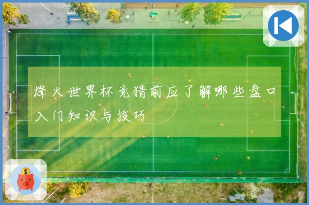烽火世界杯竞猜前应了解哪些盘口入门知识与技巧